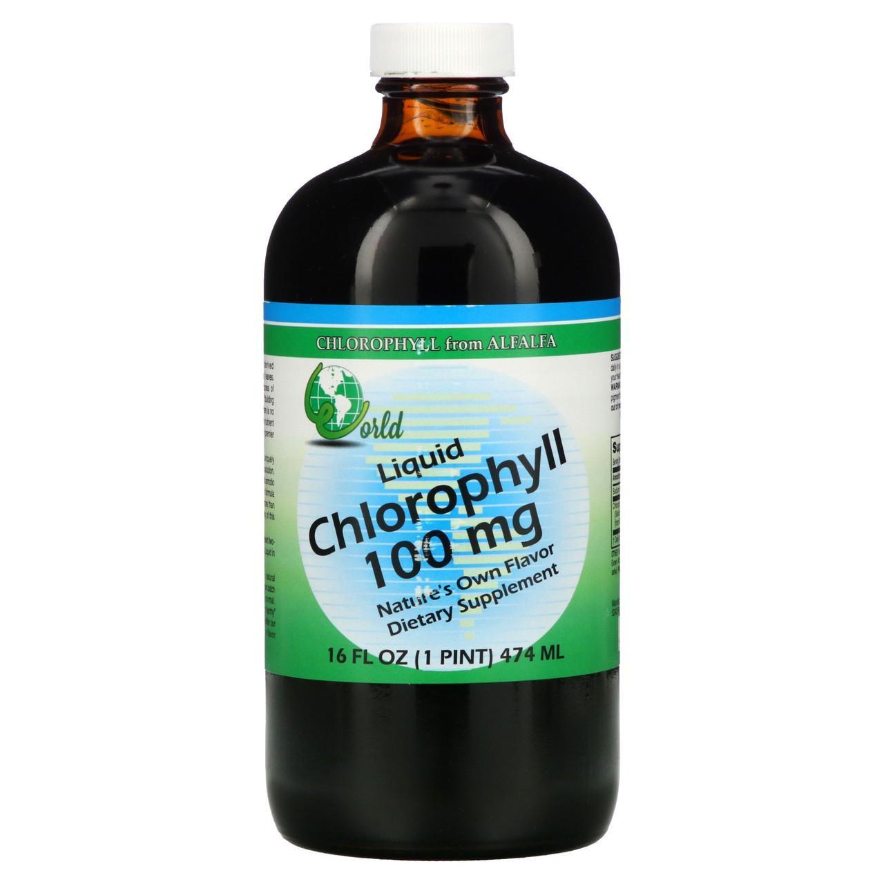 Хлорофилл жидкий World Organic Chlorophyll Liquid 474 мл