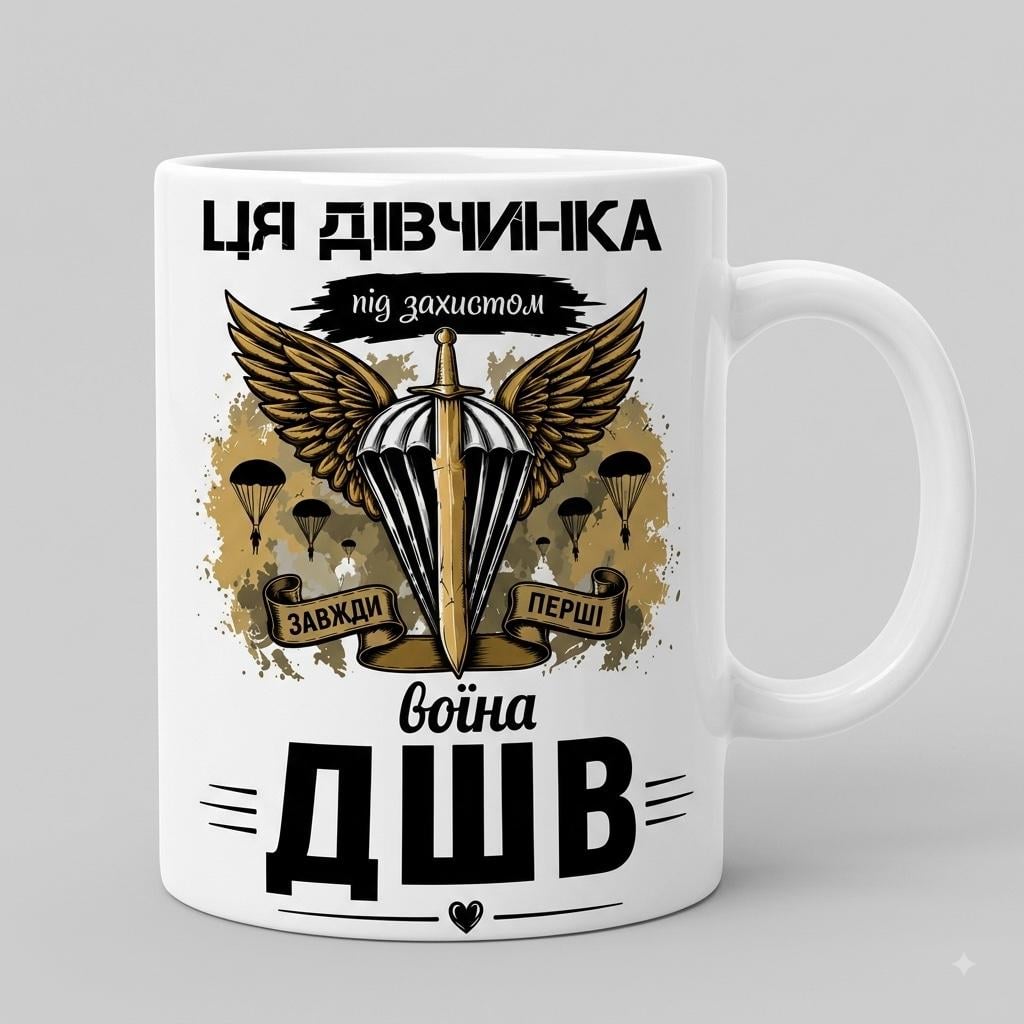 Чашка для девушки воина ДШВ (37222421)