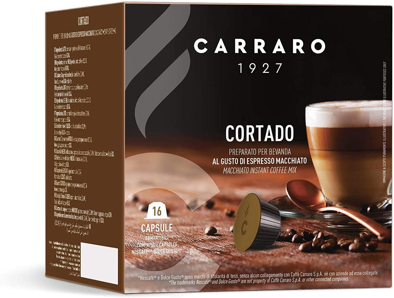 Кофе в капсулах Dolce Gusto Carraro Cortado 16 шт. (c144049) Кофе в капсулах Dolce Gusto Carraro Cortado 16 шт. (c144049)
