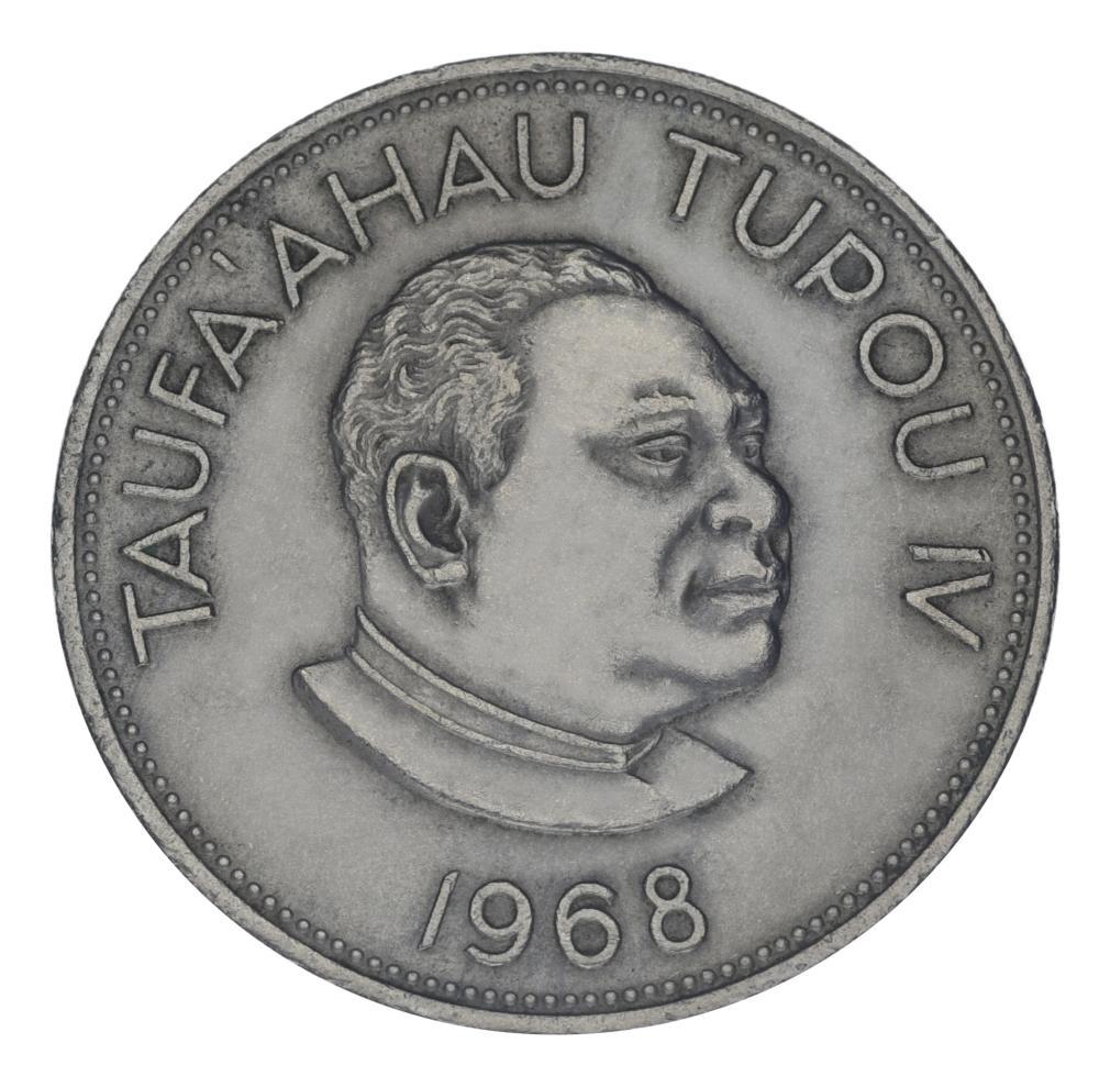 Коллекционная монета Тонга 1 паанга 1968 F-VF (М22774)