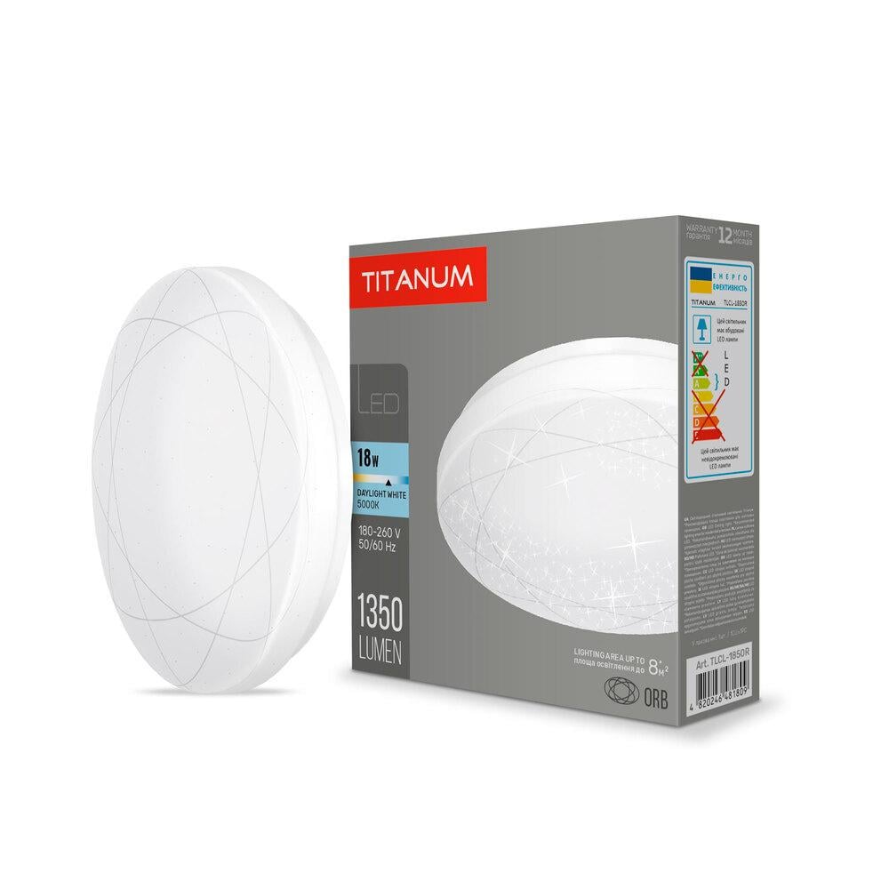 Светильник настенно-потолочный TITANUM Орбита 18W 5000K (11887)