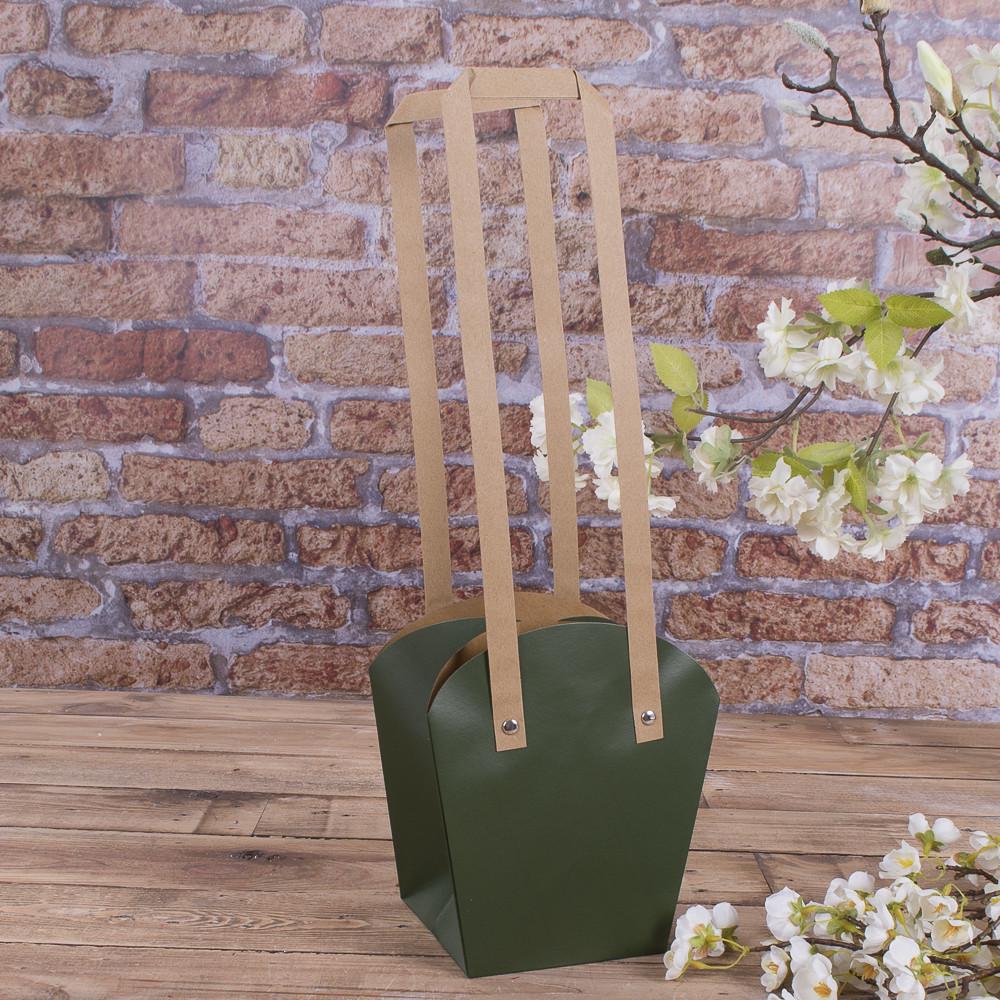 Пакет под цветы трапеция большой Зеленый (2912-3)