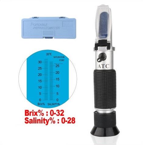 Рефрактометр RZ 134 для концентрації солі 0-28% з чохлом (RZ134) - фото 4 Рефрактометр RZ 134 для концентрації солі 0-28% з чохлом (RZ134) - фото 4