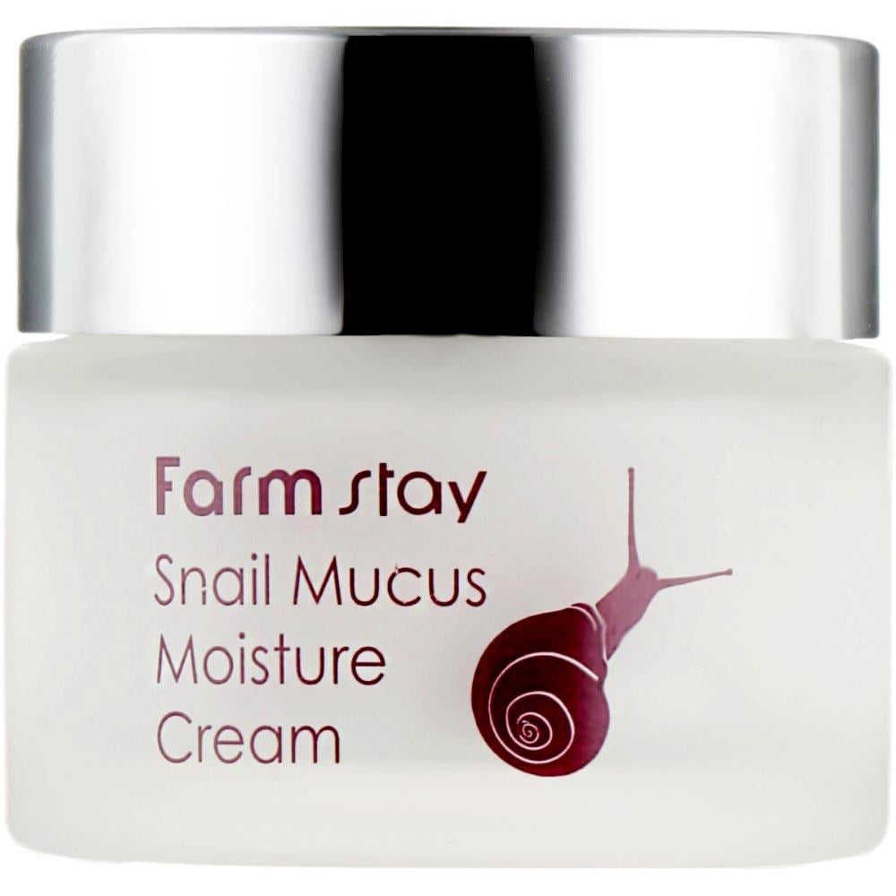 Крем для лица увлажняющий Farmstay Snail Mucus Moisture Cream с муцином улитки 50 г (8809426954537) - фото 1