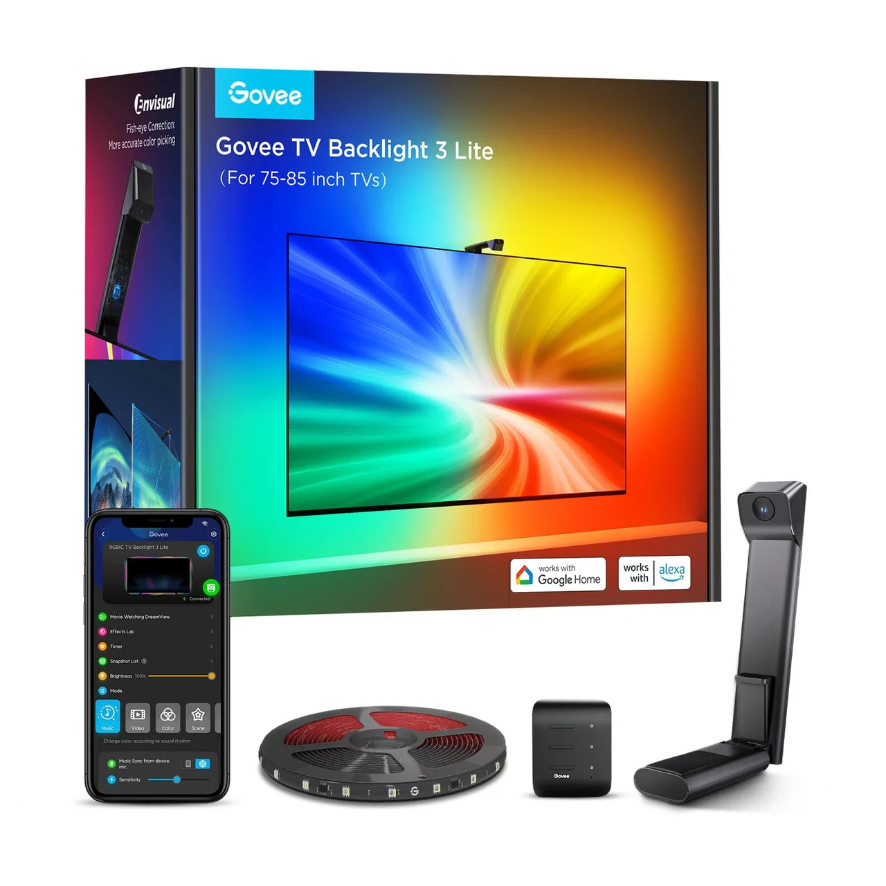 Набор адаптивной подсветки Govee Backlight 3 Lite Matter Ambilight для 75-85" (H6099)