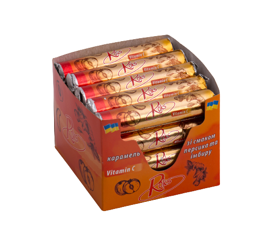 Льодяники ROKS BE FRESH! персик/імбир 30 г 20 шт. (303) Льодяники ROKS BE FRESH! персик/імбир 30 г 20 шт. (303)