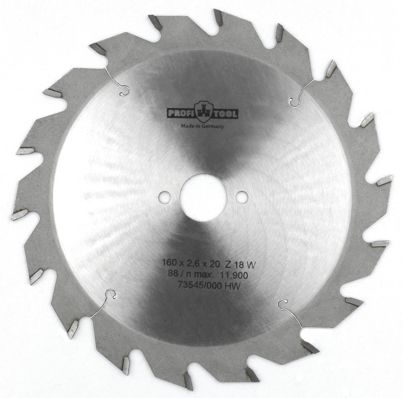 Диск пиляльний PROFITOOL Z 18 W 160х2,6х1,6х20 мм (2116010) Диск пиляльний PROFITOOL Z 18 W 160х2,6х1,6х20 мм (2116010)