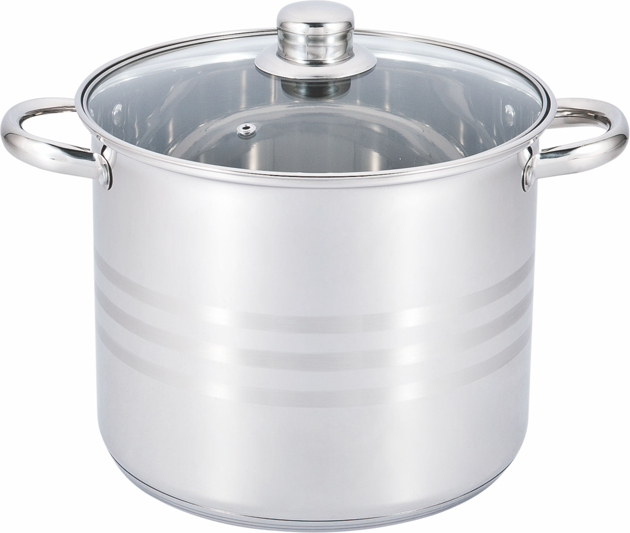 Кастрюля Edenberg 9 л из нержавеющей стали со стеклянной крышкой (EB-544)