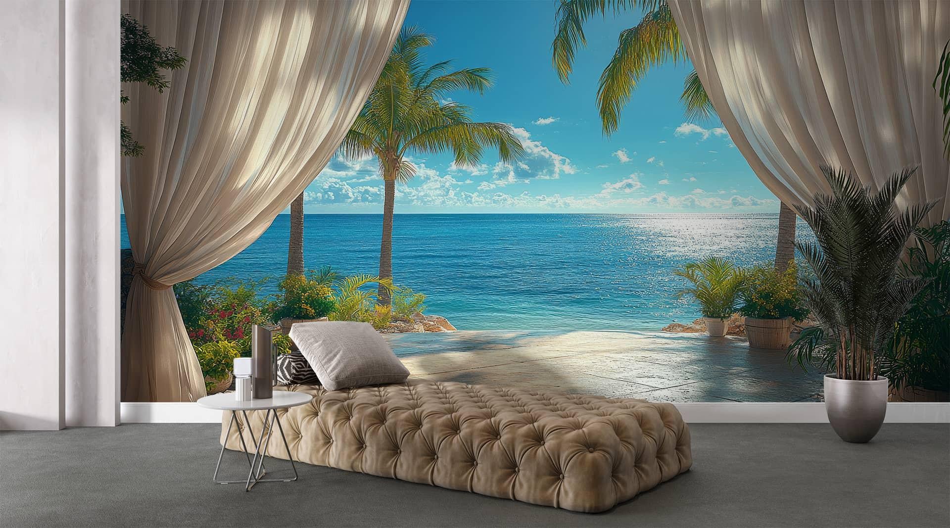 Фотообои флизелиновые Styleo Print-walls Пальмы и тишина 0615 350х270 см (Pw-0615/3) Фотообои флизелиновые Styleo Print-walls Пальмы и тишина 0615 350х270 см (Pw-0615/3)