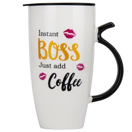 Кружка керамическая Elisey Boss 550 мл Белый (9111-017)