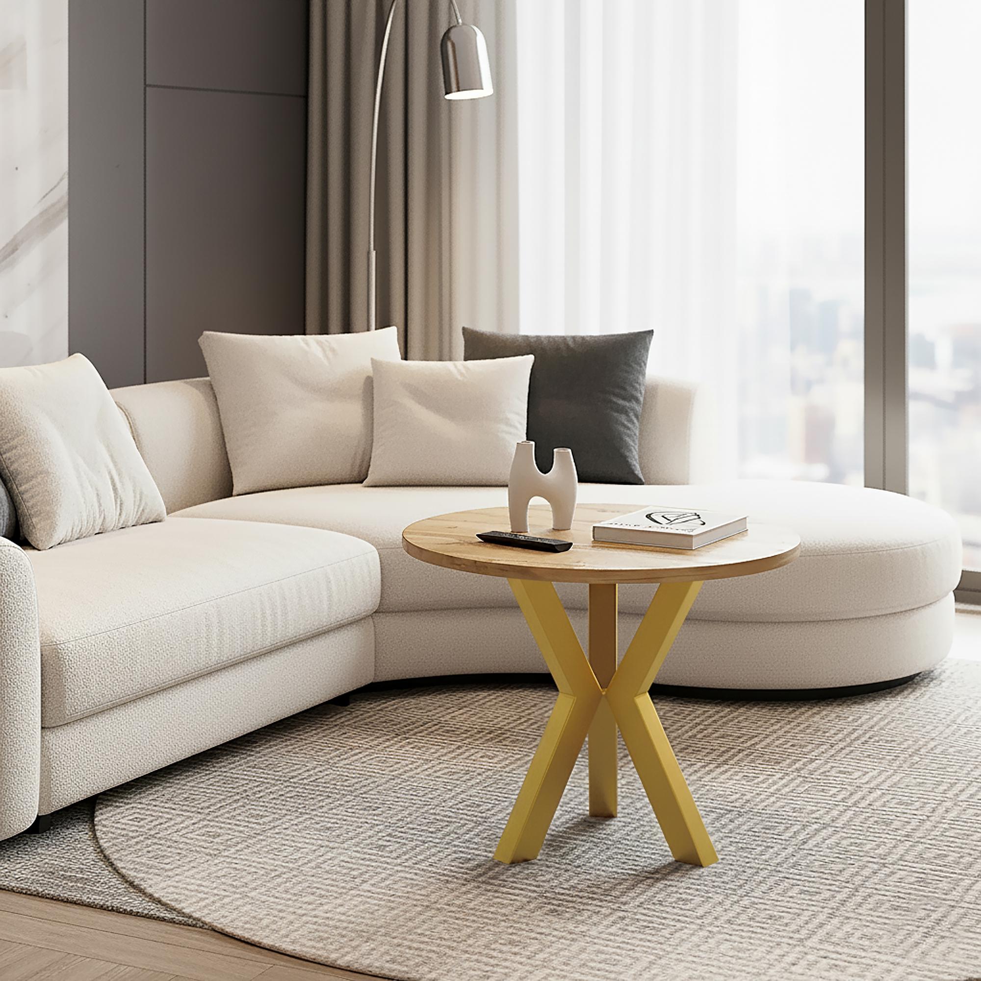 Комплект ножек для журнального стола из металла Scandi 450 мм 3 шт. Золотой (1114) - фото 3 Комплект ножек для журнального стола из металла Scandi 450 мм 3 шт. Золотой (1114) - фото 3