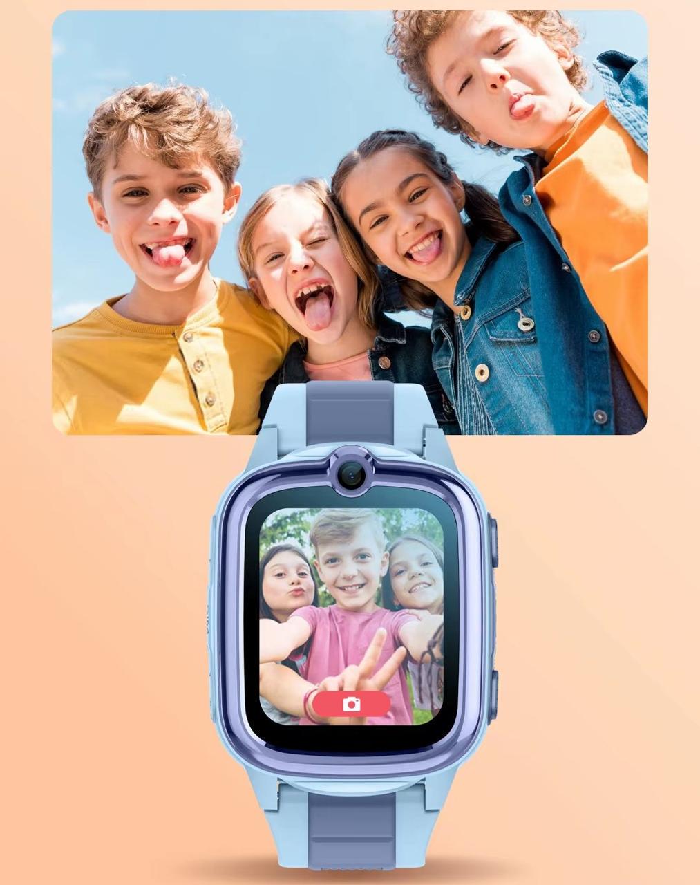 Смарт-годинник дитячий з сім картою Lemfo K59H з GPS трекером камерою прослушкою відеодзвінком та 4G Рожевий - фото 11