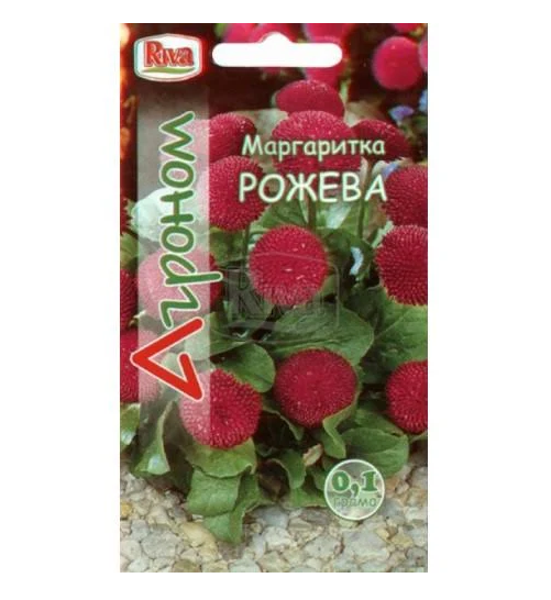 Семена Маргаритка Розовая Riva Trade ТД Гекса-Украина 02-03-023 0,1 г (IR002851) - фото 1