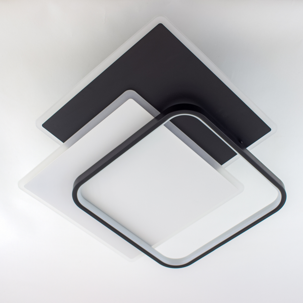 Люстра управляемая светодиодная VEGA triple 3S On/Off 80W Black/White