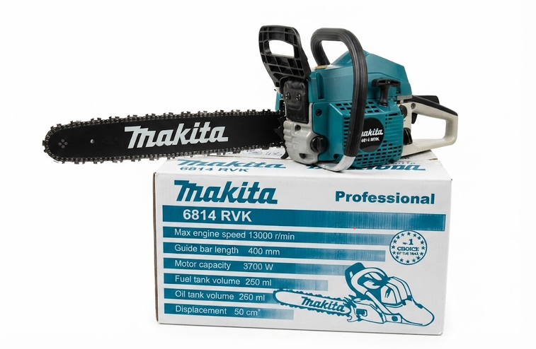 Пила цепная бензиновая Makita 3,5кВт 4,8 л.с. 50 см3/шина 45 см/шаг 0,325 (ПМ6814С-)