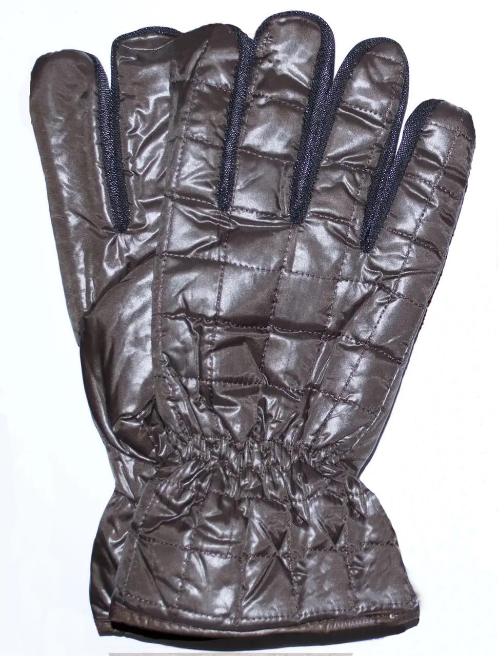 Мужские болоневые перчатки №6-4 размер универсальный Коричневый (DR007719)