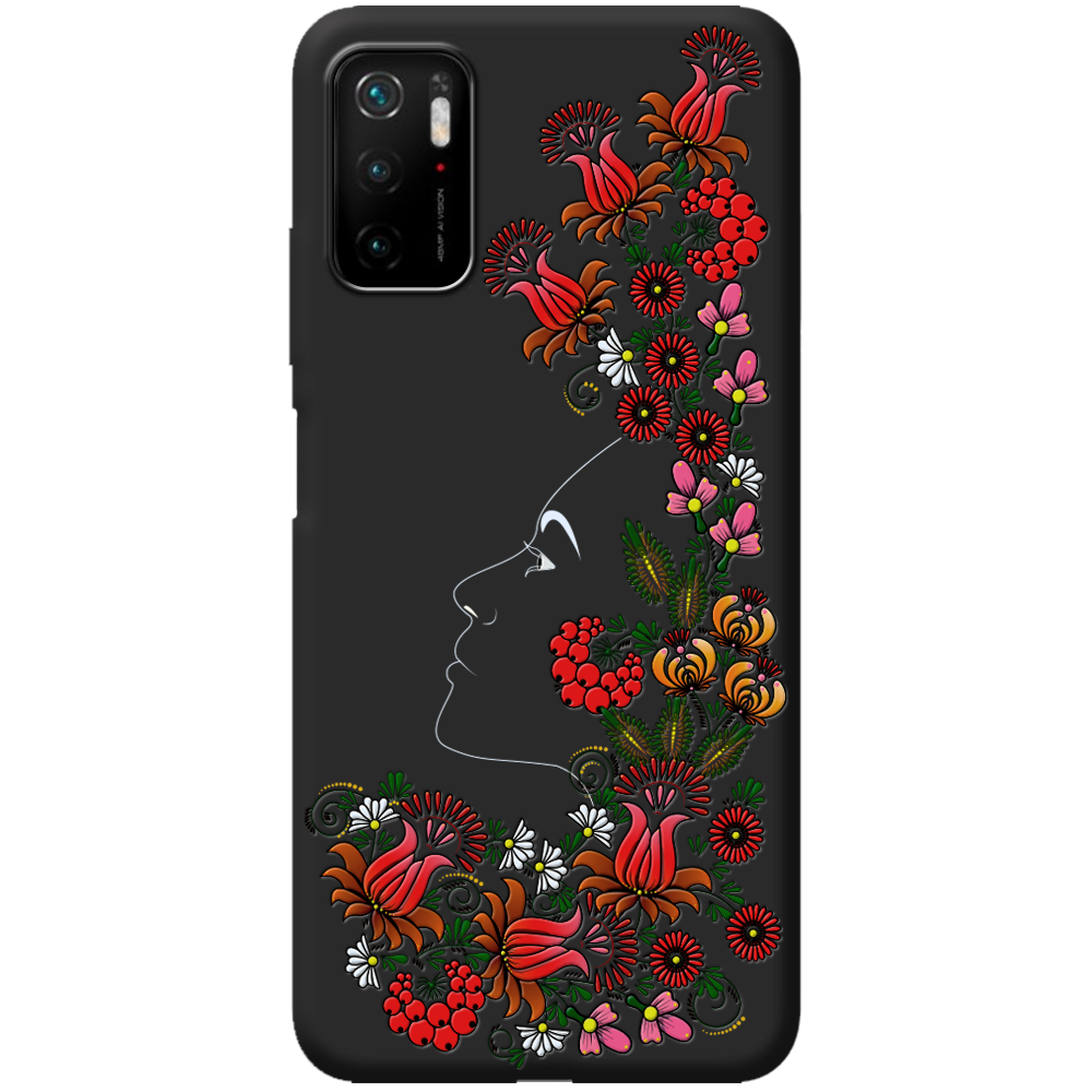 Чехол Boxface Xiaomi Redmi Note 10 5G 3D Ukrainian Muse Черный силикон (42639-bk64-44179)