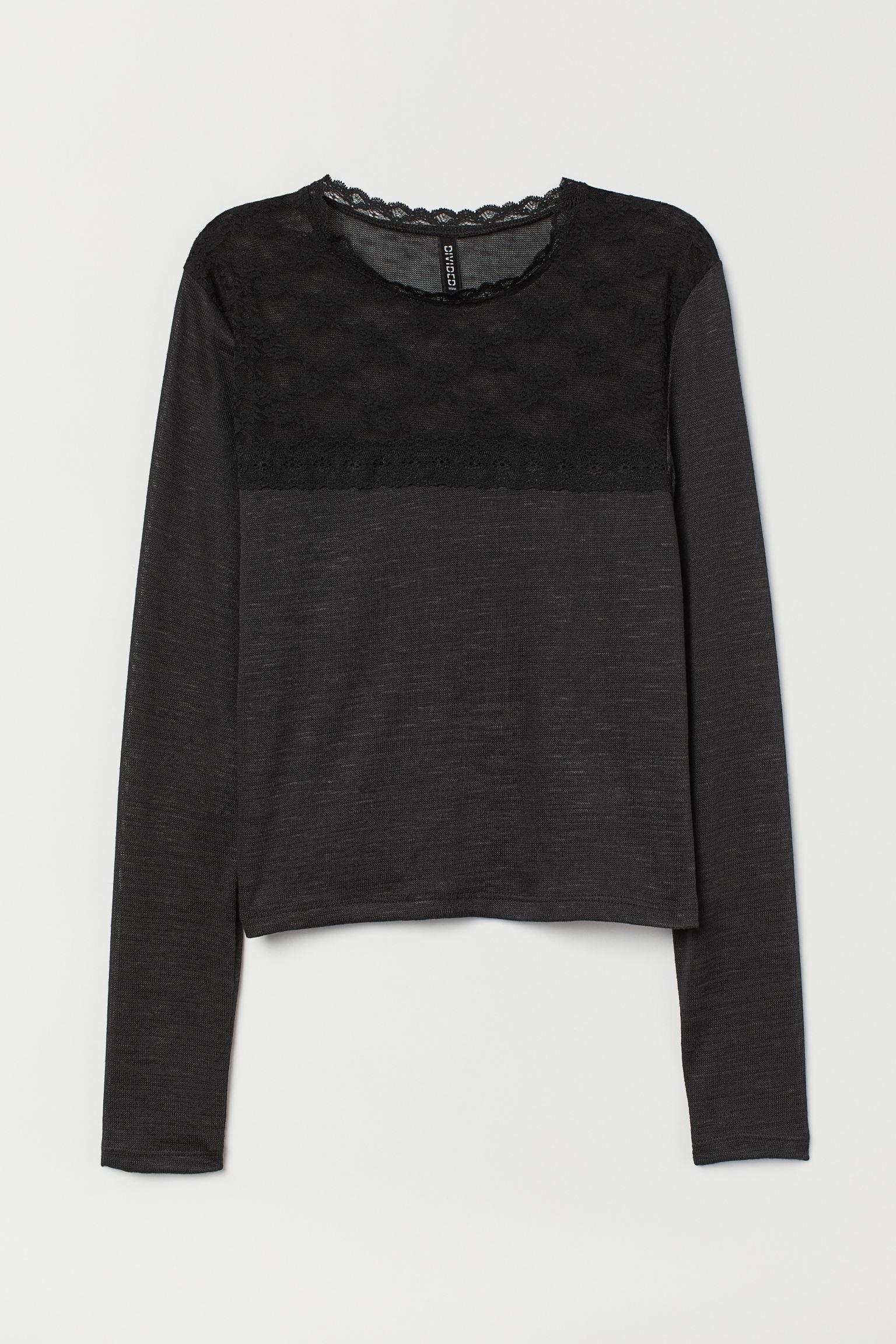 Блуза H&M XS Черный (112715158)