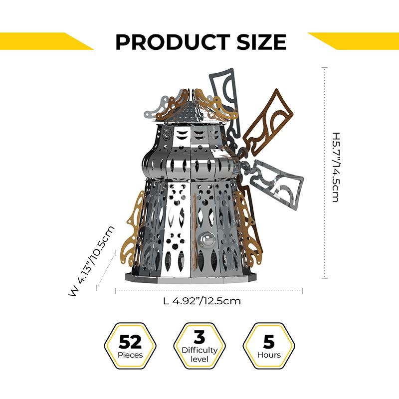 Конструктор METAL-TIME Mysterious Mill MT054 коллекционная модель (3031492) - фото 2 Конструктор METAL-TIME Mysterious Mill MT054 коллекционная модель (3031492) - фото 2