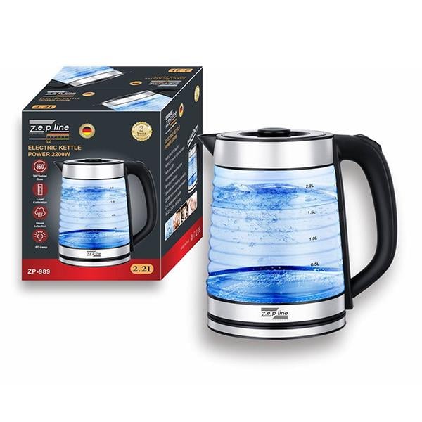 Чайник электрический ZepLine стеклянный 2,2 л (ЦБ-00032962)