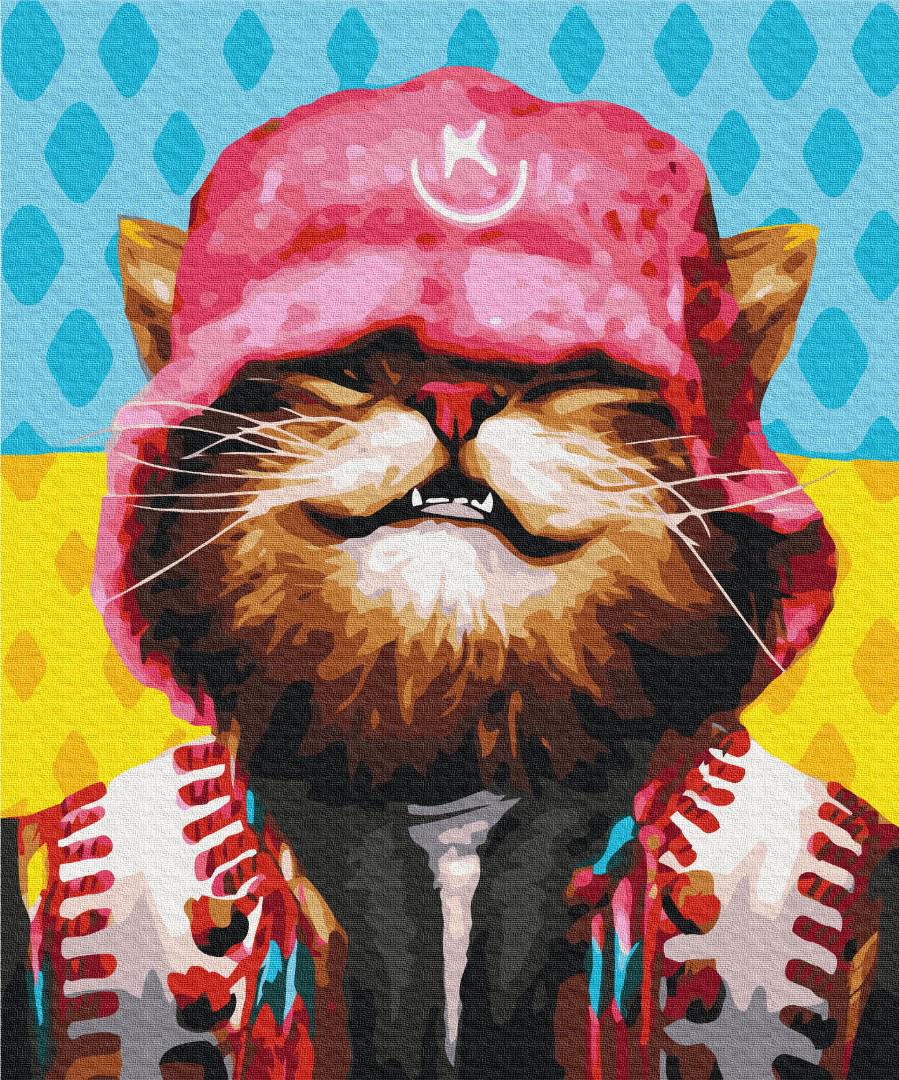 Картина по номерам Brushme Котик Kalush 50x60 см (BS53159L) Картина по номерам Brushme Котик Kalush 50x60 см (BS53159L)