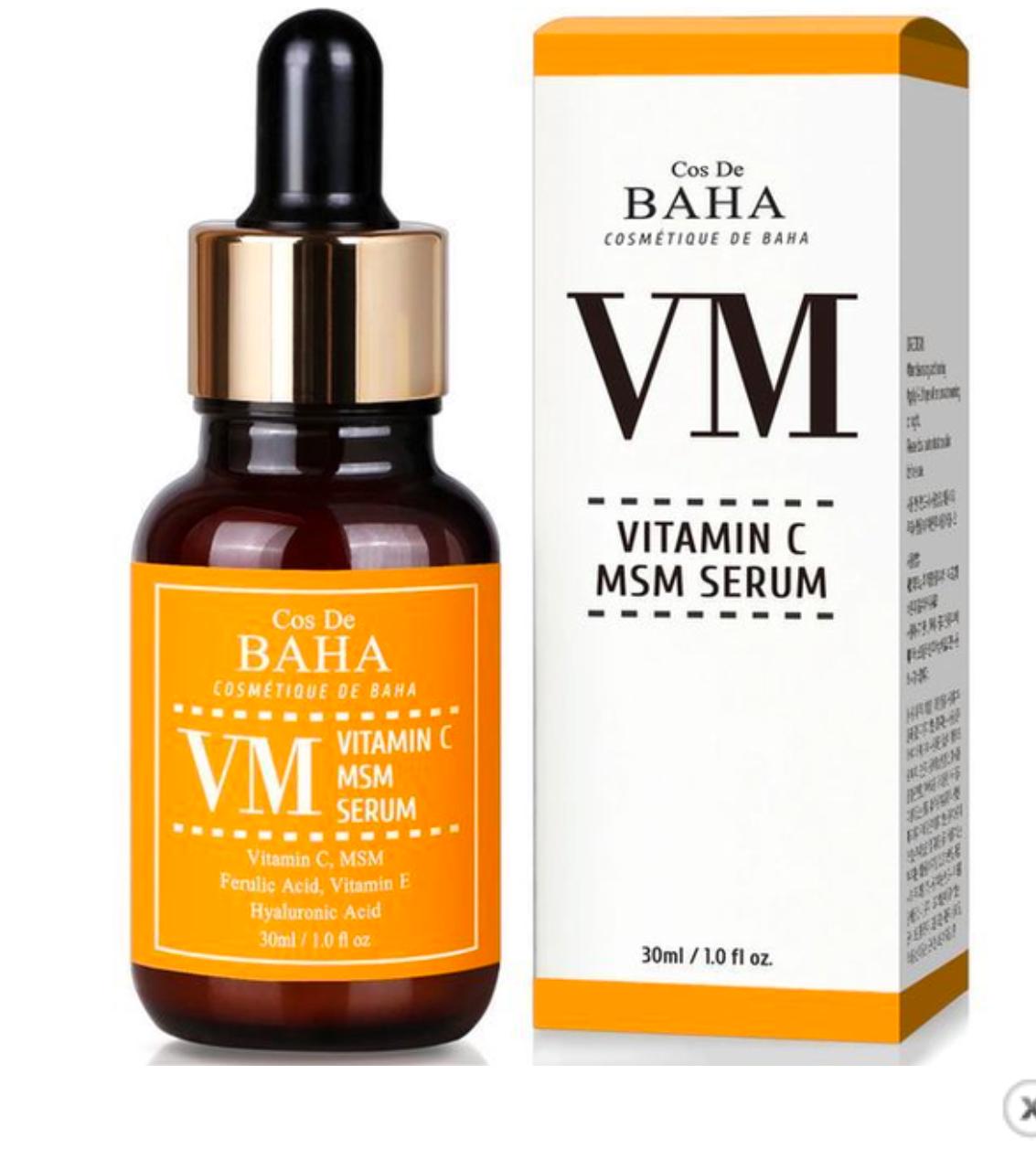 Сироватка для обличчя Cos De Baha Vitamin C MSM Serum VM з Вітаміном C 30 мл (408)