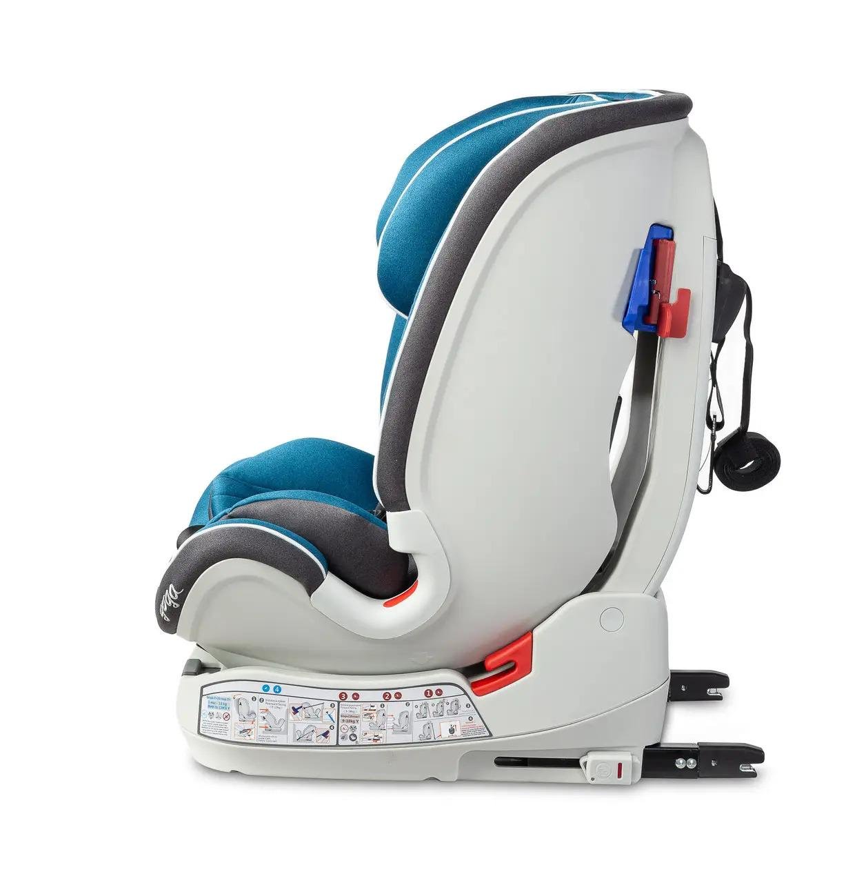 Автокресло детское Caretero Yoga Isofix 0-36 кг 80х46х44 см Синий (119929) - фото 6