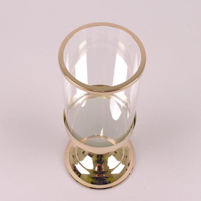 Підсвічник металевий Flora 28 см Золотий (36726) - фото 4 Підсвічник металевий Flora 28 см Золотий (36726) - фото 4