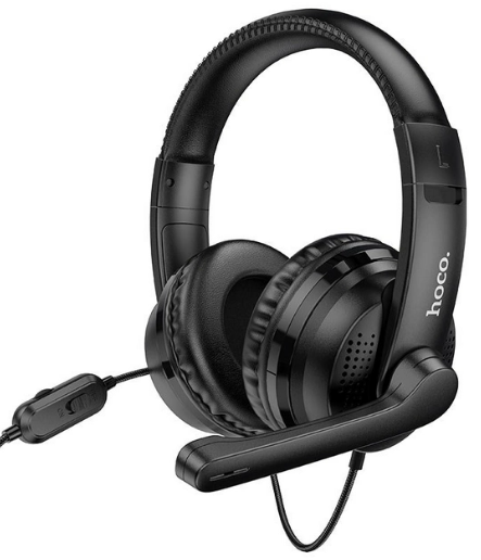 Навушники накладні HOCO W103 провідні з мікрофоном