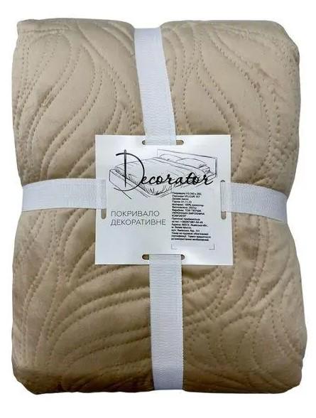 Покрывало декоративное двухстороннее Decorator Ultra Sonic Microfiber 220х240 см Бежевый (85-036) - фото 5 Покрывало декоративное двухстороннее Decorator Ultra Sonic Microfiber 220х240 см Бежевый (85-036) - фото 5