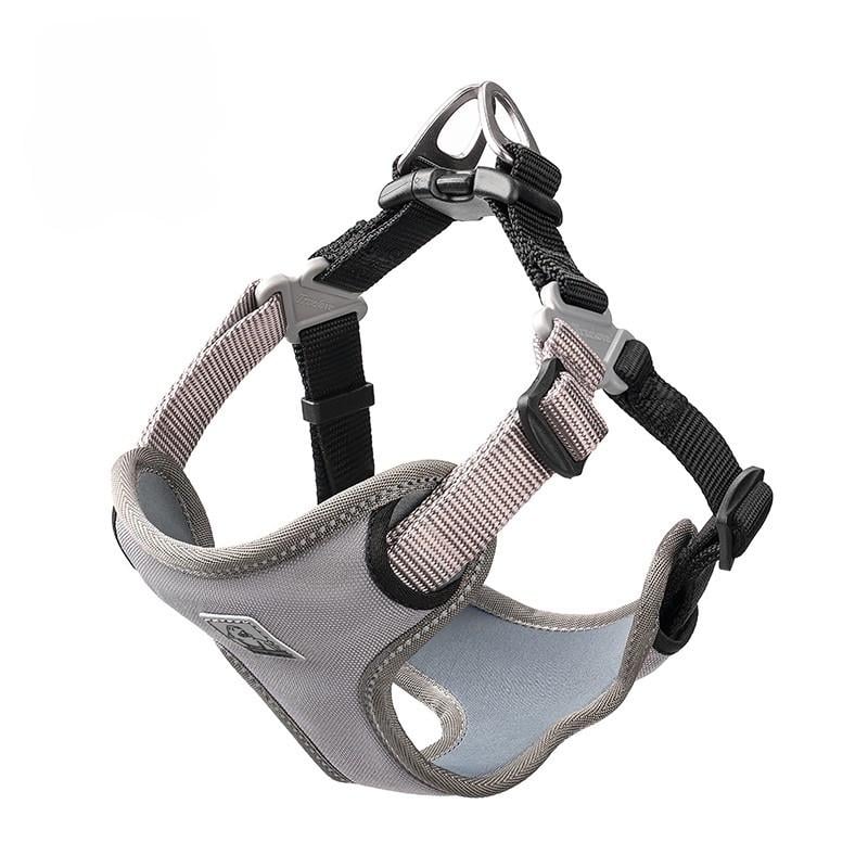 Шлея для собак Truelove TLH5951 светоотражающая с мягкой подкладкой регулируемая S Серый