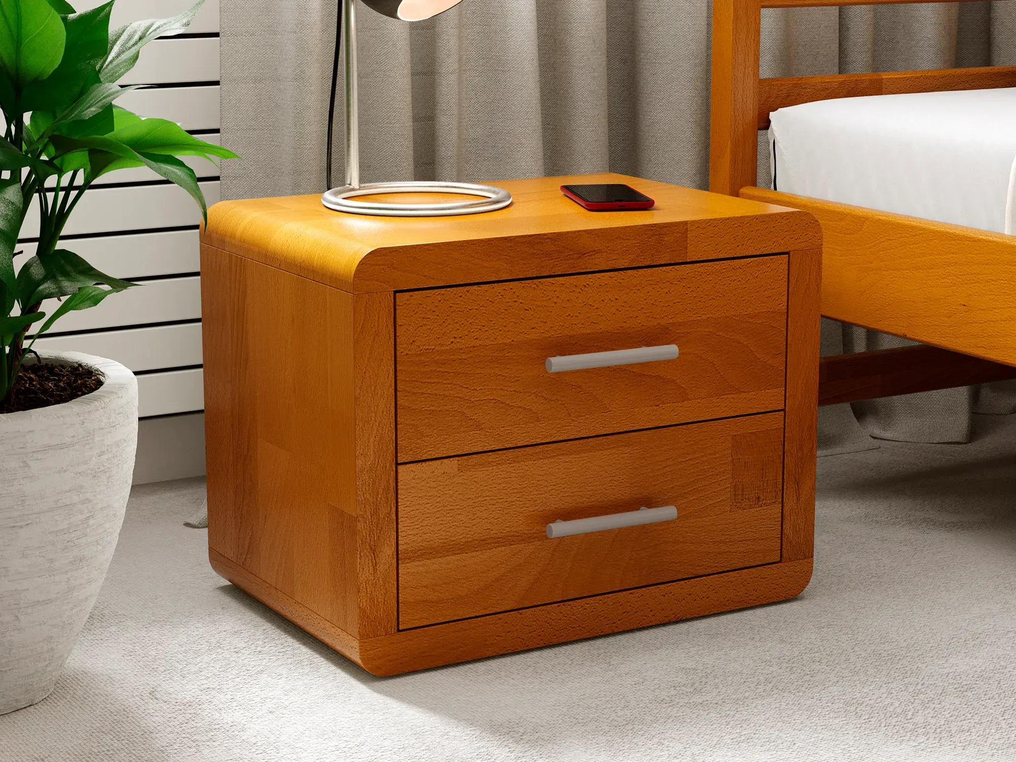 Тумба прикроватная Арбор Древ Глория 2Ш натуральное дерево сосна Ольха (51673) - фото 1