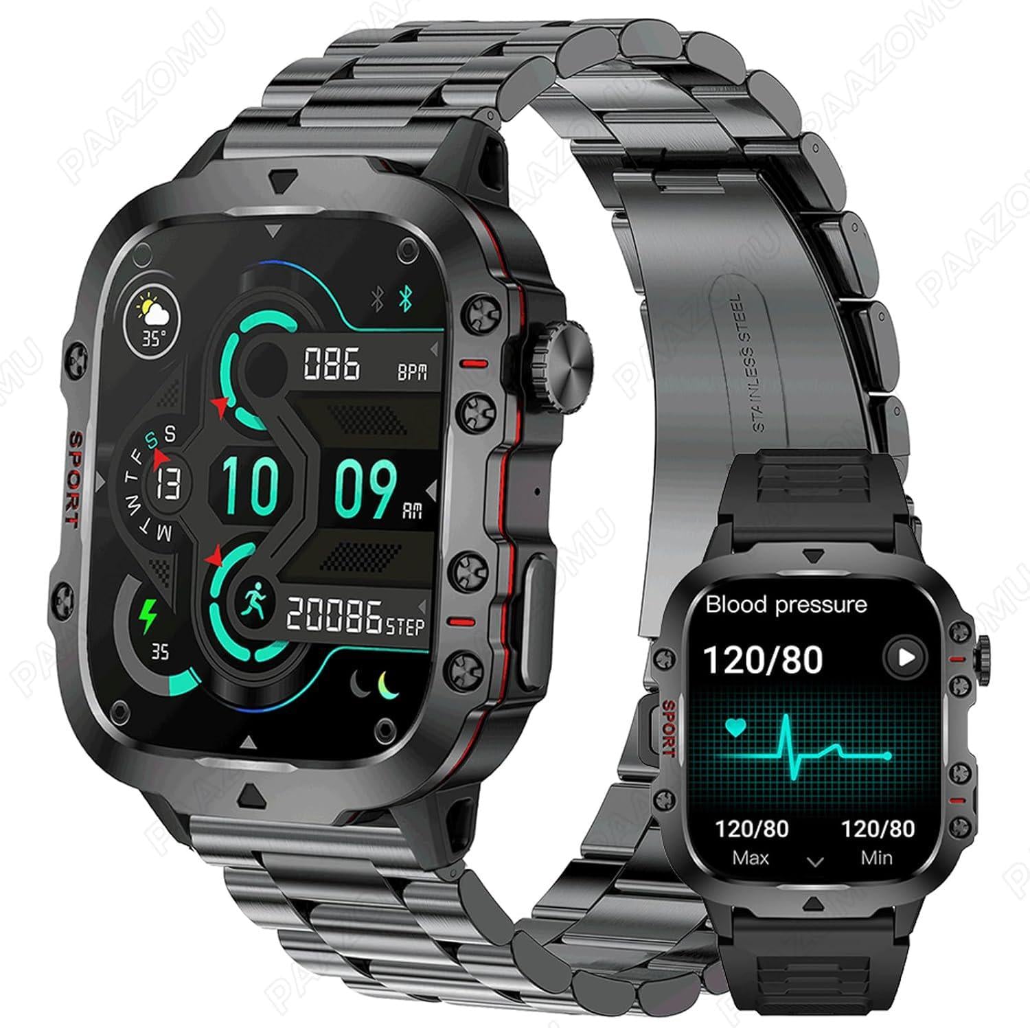 Смарт-часы мужские Military Sports Fitness Tracker