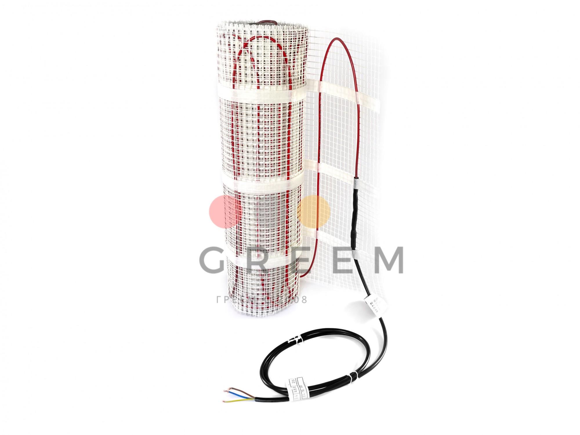 Теплый пол греющий мат под плитку in-therm ECO 0,5 м² 80 Вт + терморегулятор программируемый - фото 3