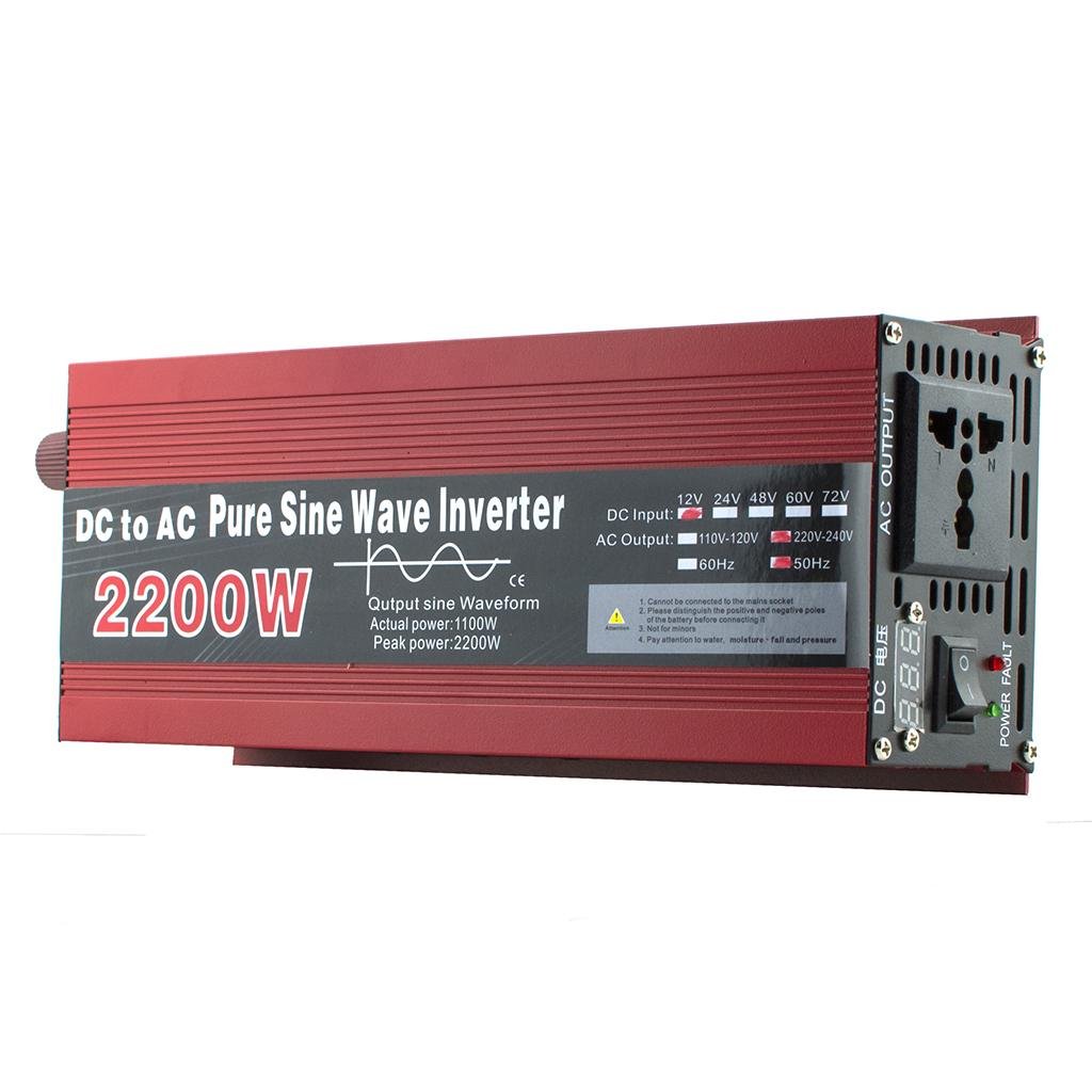 Перетворювач напруги Lightrich HPWD0012E чистий синус 12-220 V 2200 Вт (LS1010054061) - фото 3