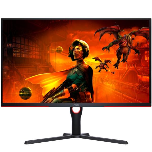 Монитор с антибликовым покрытием AOC U32G3X/BK 4K UHD IPS 144Гц 1мс HDMIx2 DPx2 TFT 31,5" Черный/Красный (d2d26ccd)