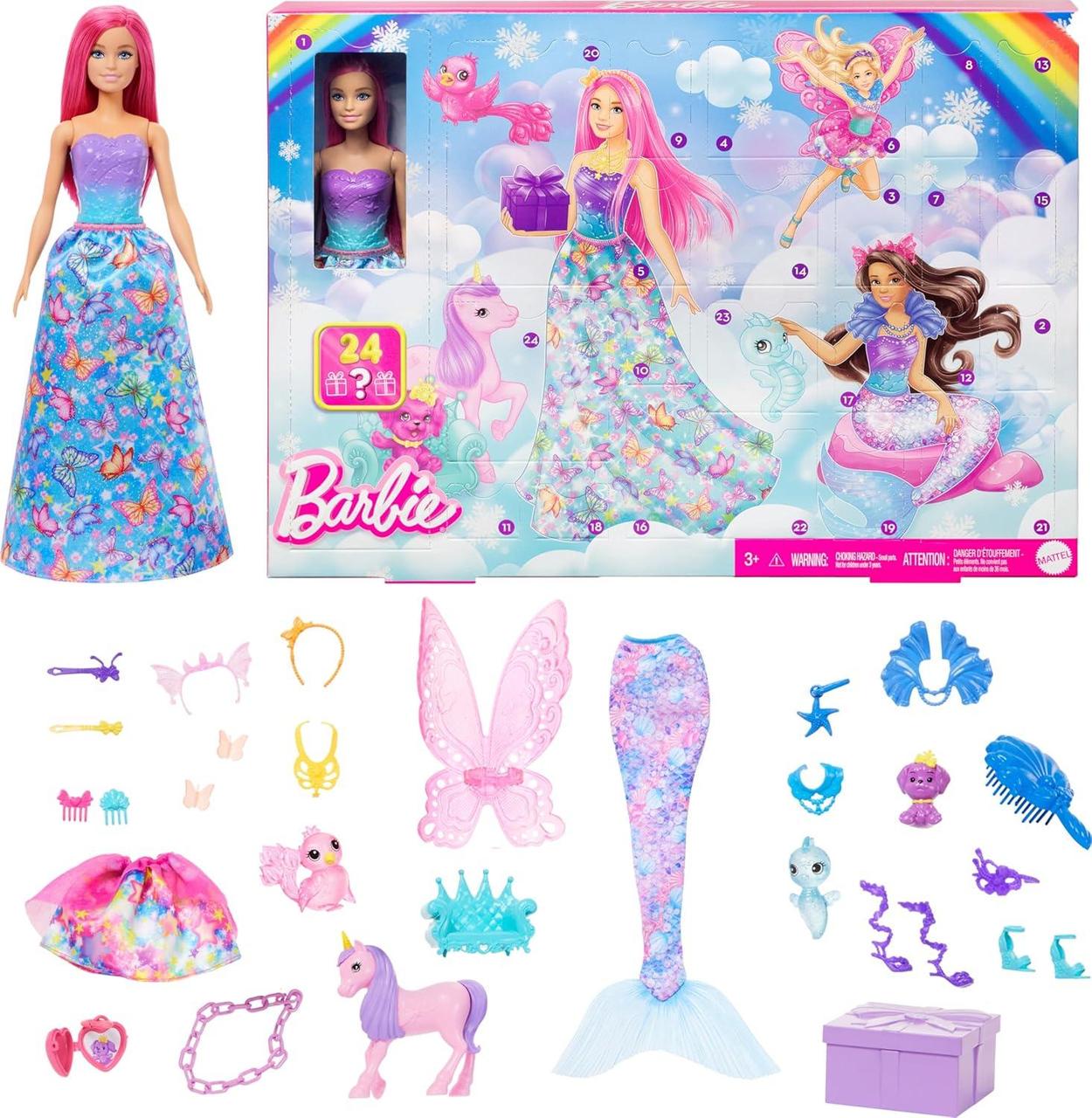 Адвент-календар Barbie Advent Calendar Dreamtopia Фантастичний світ (HRG90)