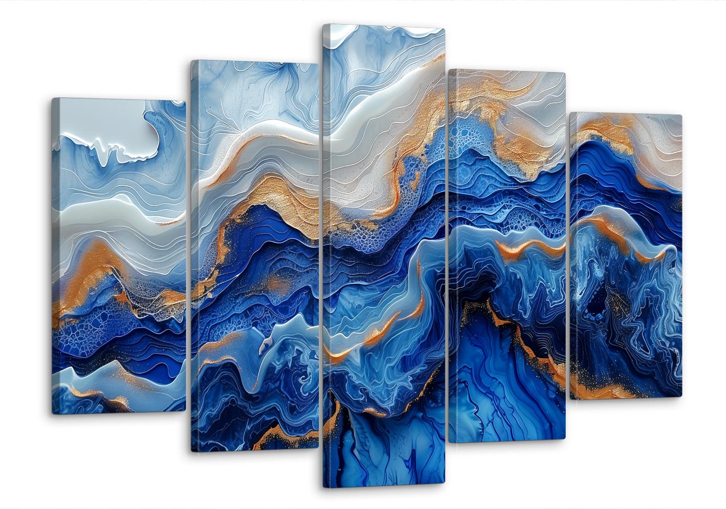 Картина модульная MAKO синяя глубина 80x125 см (MK50612)
