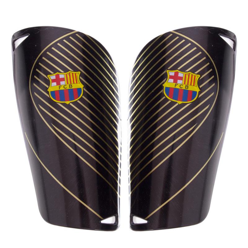Щитки футбольные Zelart BARCELONA SP-Sport FB-6849 L Черный (DR007254)