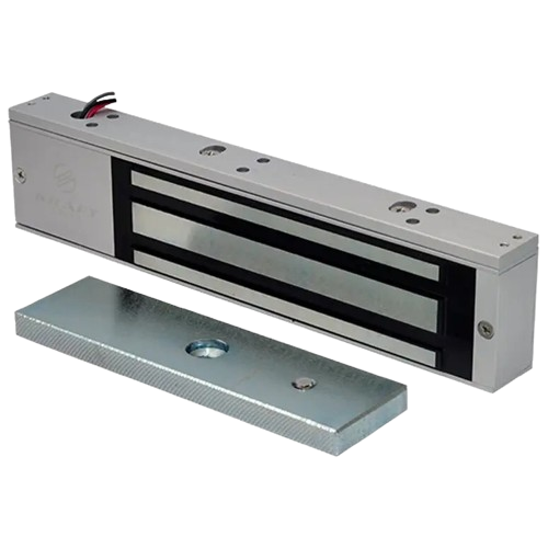 Замок електромагнітний Kraft KRF-300 LED утримання 300 кг 12 В 500 мА Сірий (KRF-300 LED)