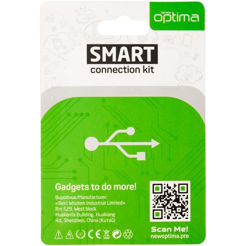 Адаптер Optima A3 MicroUSB Lightning Aluminium - фото 2
