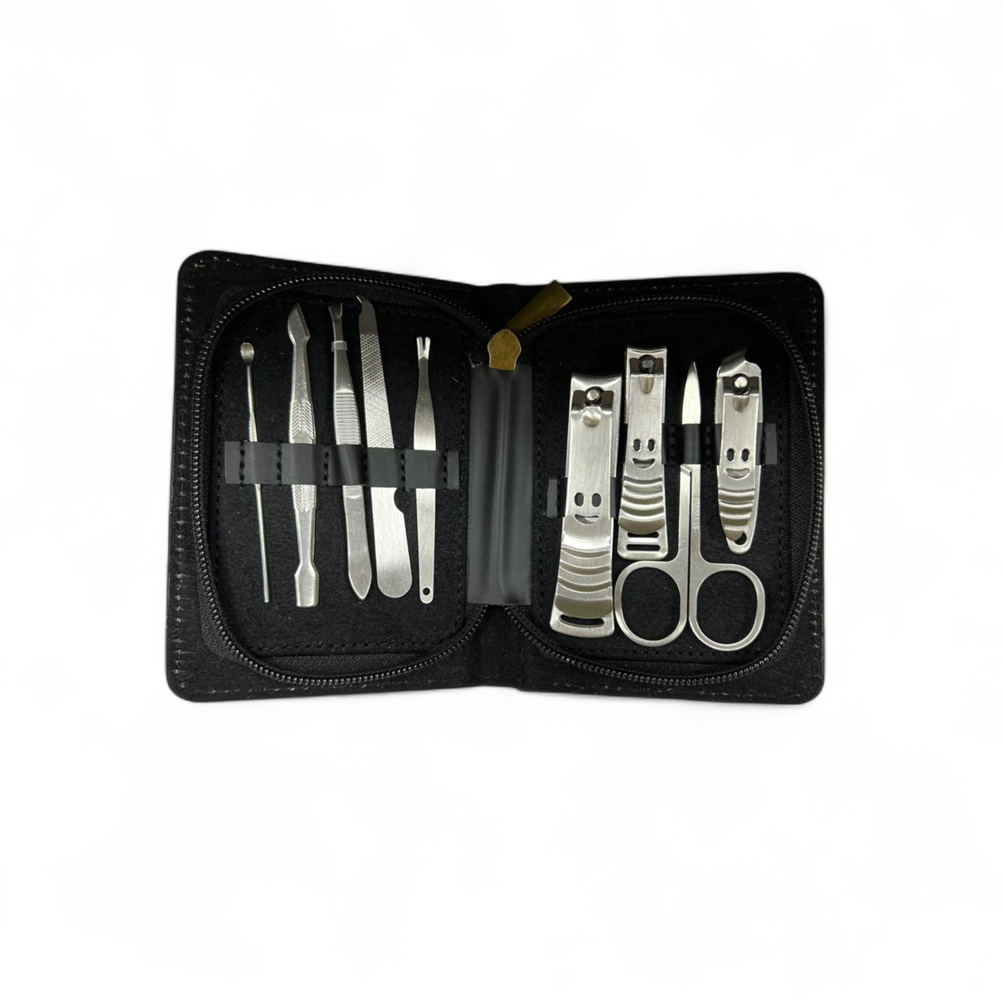 Маникюрный набор Manicure-set в футляре из экокожи 9 инструментов (M_71048-1)