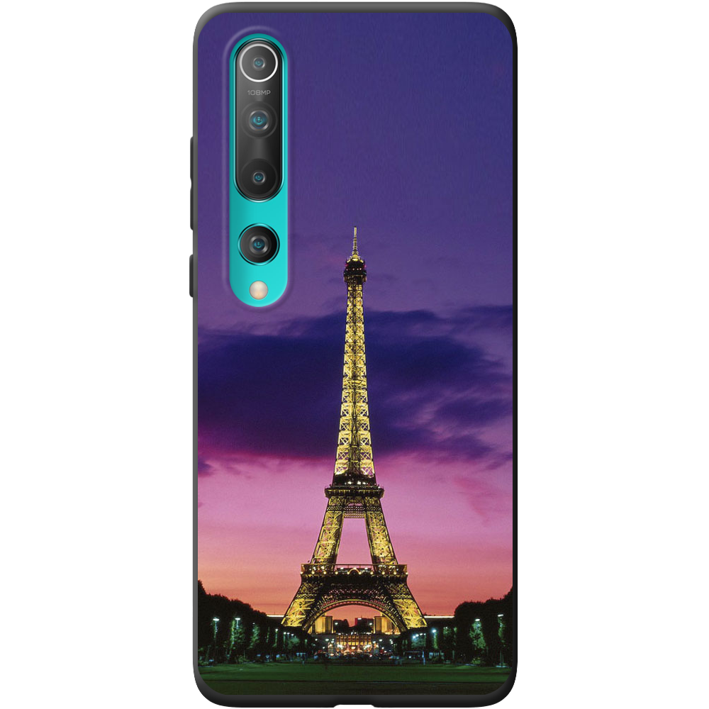 Чехол BoxFace Xiaomi Mi 10/ Mi 10 Pro Полночь в Париже Черный силикон (39436-up964-41939)