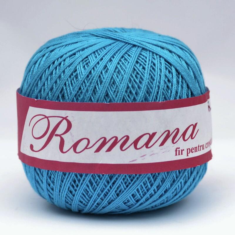 Пряжа хлопковая Romanofir Romana 0094 Бирюза (6948)