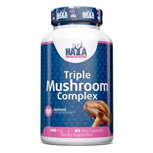 Комплекс грибний Haya Labs Triple Mushroom Complex 60 веганських капсул (000020349)