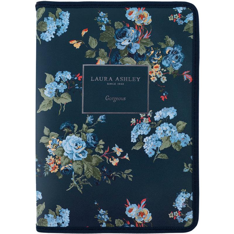 Папка объемная на молнии Axent Laura Ashley Gorgeous А4+ Темно-синий (1804-31-A)