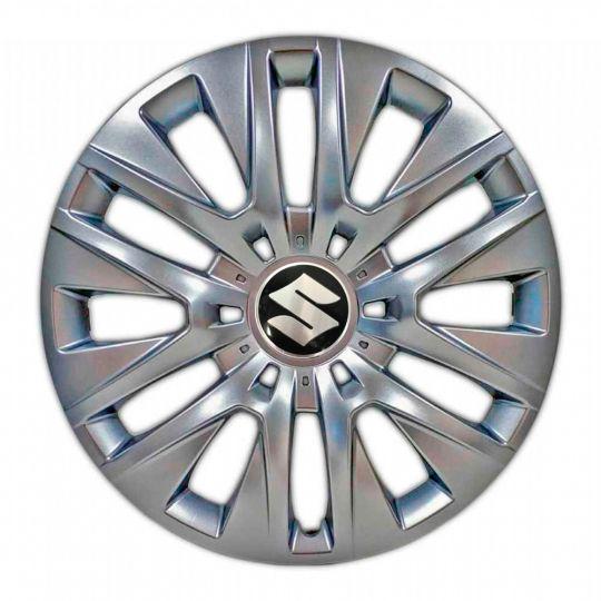 Автомобильные колпаки SKS 429 R16 с логотипом Suzuki 4 шт. Серебристый