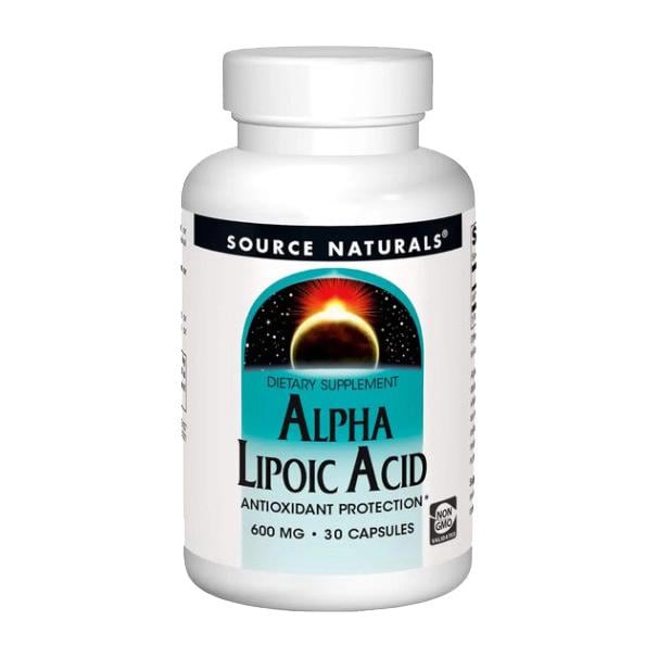 Альфа-ліпоєва кислота Source Naturals Alpha Lipoic Acid 600 mg 30 капс.