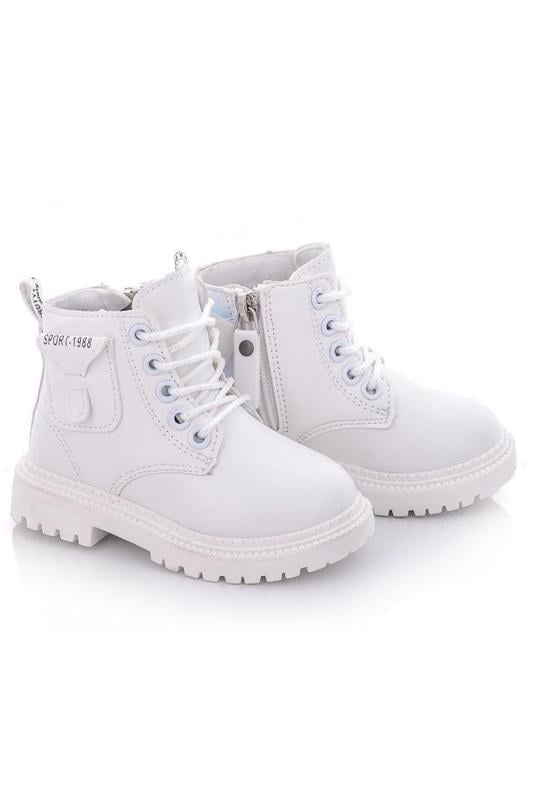 Черевики демісезонні високі  для дівчинки Носи Своє р. 26 Білий (405)