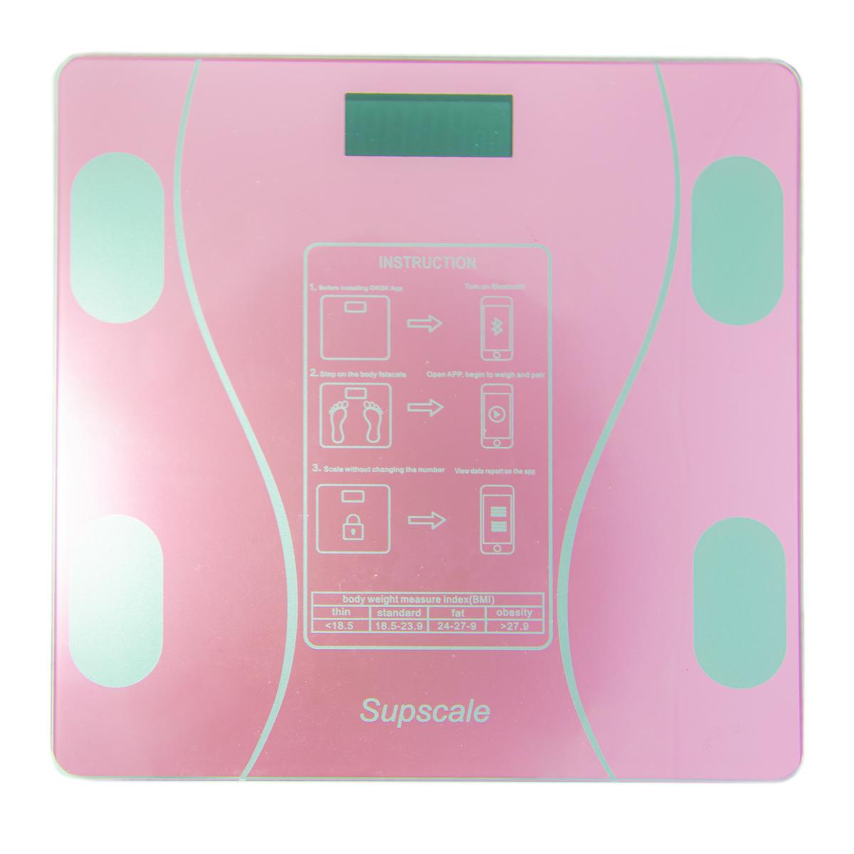 Весы напольные электронные SmartLife Body Fat Scale Розовый (1008648-Pink) - фото 4